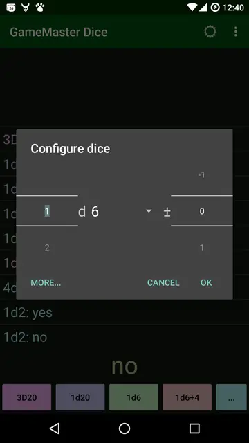 Screenshot 3 von GameMaster Dice
