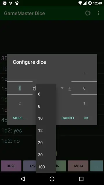 Screenshot 4 von GameMaster Dice