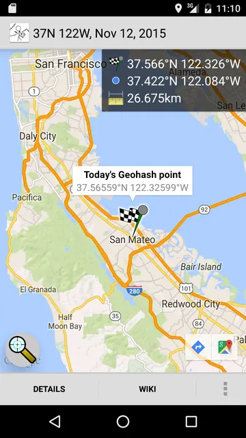 Screenshot 1 von Geohash Droid