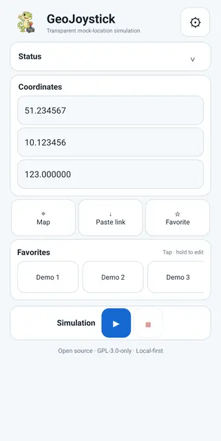 Screenshot 1 von GeoJoystick