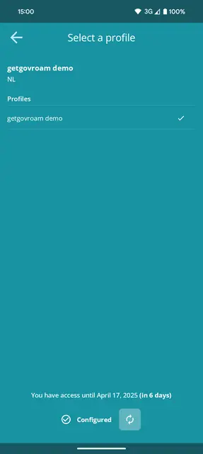 Screenshot 2 von getgovroam