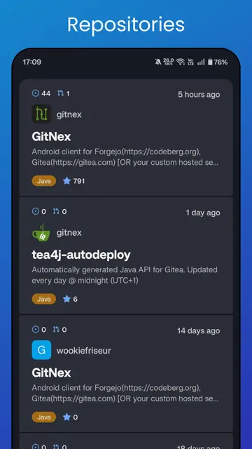Screenshot 2 von GitNex for Forgejo and Gitea