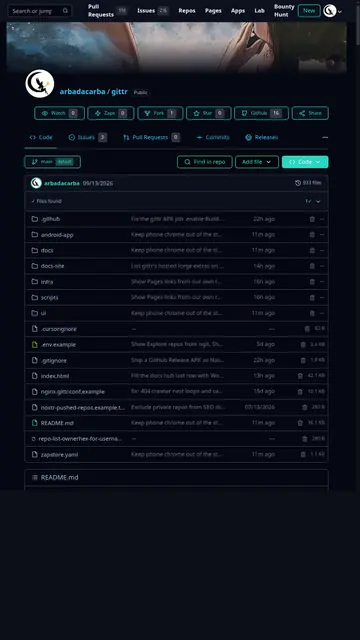 Screenshot 1 von gittr