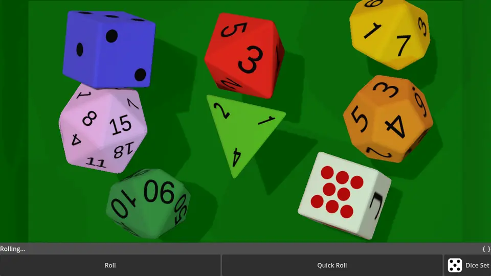 Screenshot 1 of Godot Dice Roller