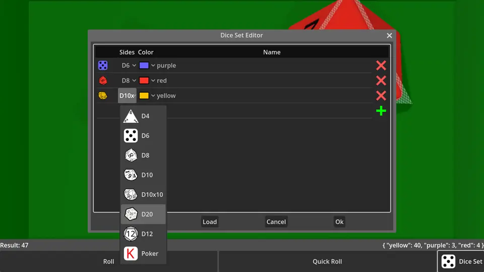 Screenshot 3 of Godot Dice Roller