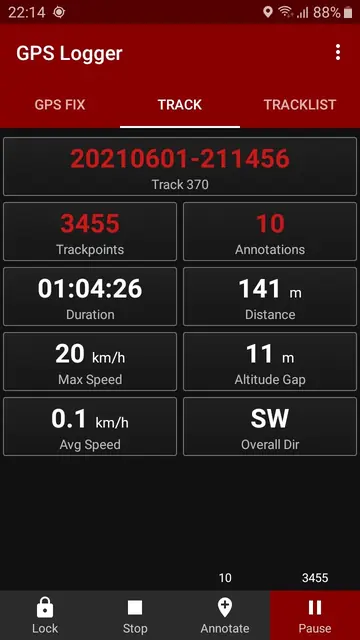 Screenshot 3 von GPS Logger