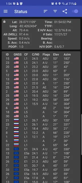 Screenshot 2 von GPSTest