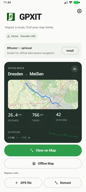 Screenshot 1 von GPXIT