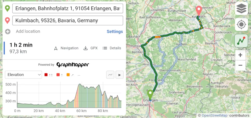 Screenshot 3 of GraphHopper Maps