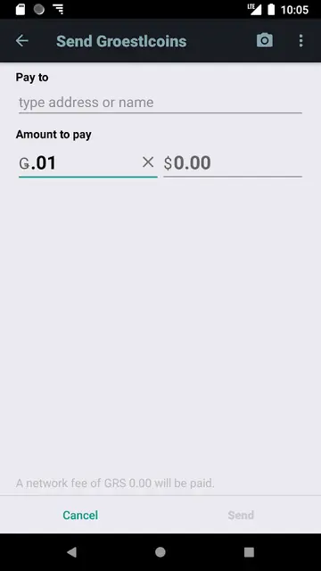 Screenshot 3 of Groestlcoin Wallet