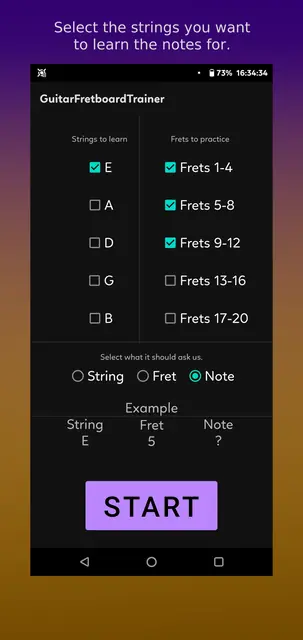 Screenshot 1 von GuitarFretboardTrainer