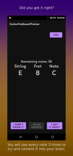 Screenshot 3 von GuitarFretboardTrainer