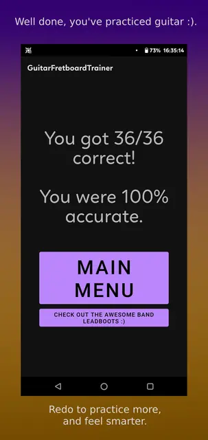 Screenshot 4 von GuitarFretboardTrainer