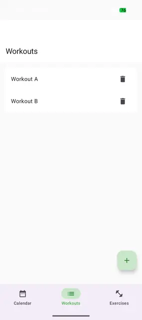 Screenshot 1 of GymLog