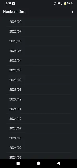Screenshot 1 of Hacker's Diet Offline