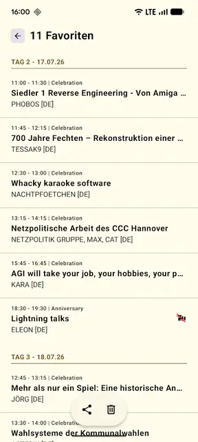 Screenshot 3 of Hackover 2026 Schedule