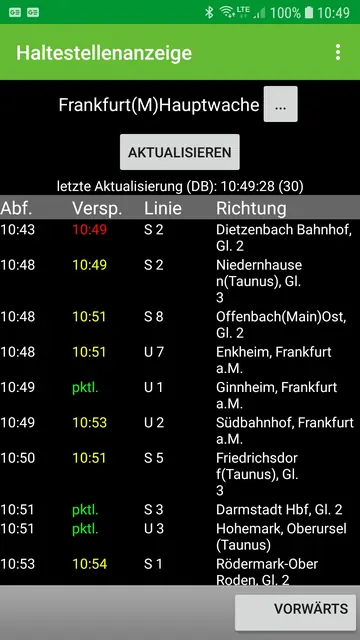 Screenshot 1 of Haltestellenanzeige (Display Monitor)