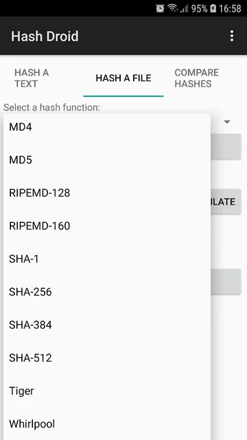 Screenshot 3 of Hash Droid