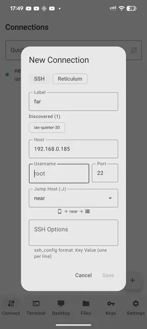 Screenshot 3 of Haven SSH Client