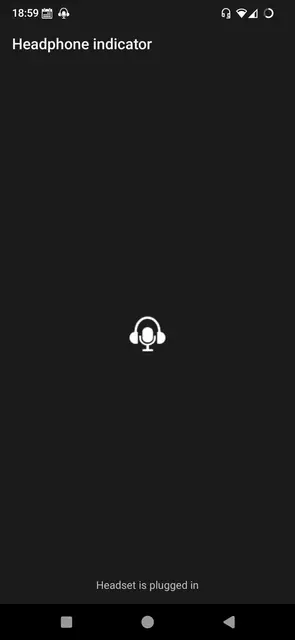 Screenshot 1 of Headphone indicator