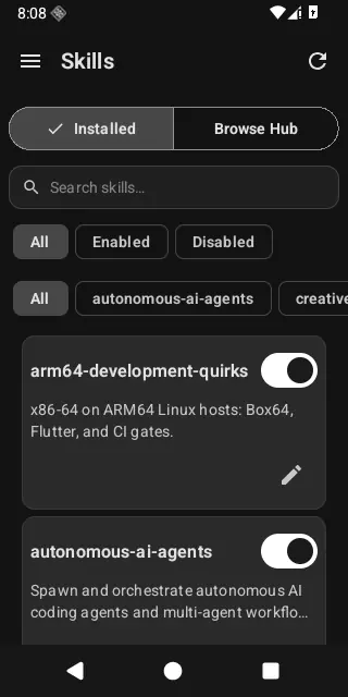 Screenshot 2 of Hermes Mobile