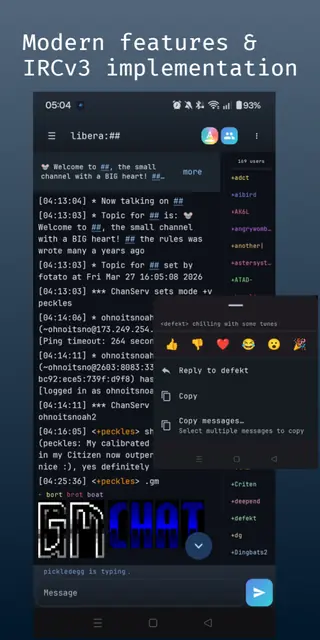 Screenshot 2 von HexDroid IRC