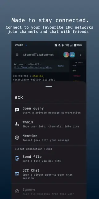 Screenshot 3 von HexDroid IRC