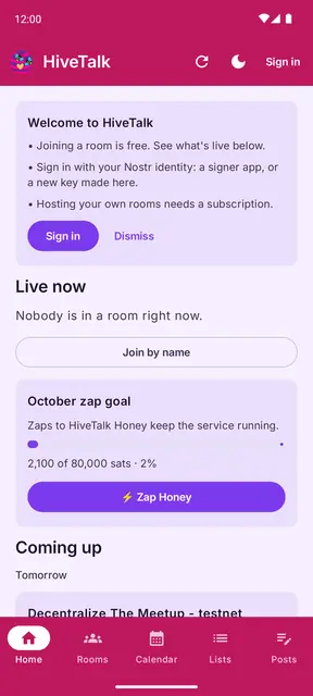 Screenshot 1 von HiveTalk
