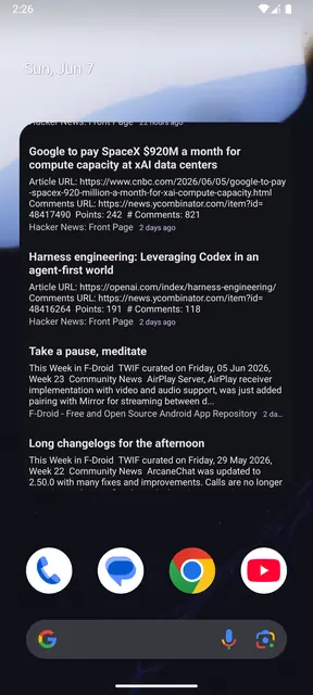 Screenshot 3 von HomeFeed - RSS Widget