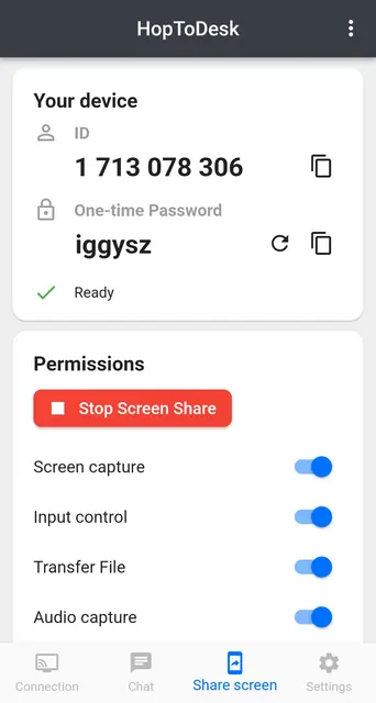 Screenshot 2 of HopToDesk