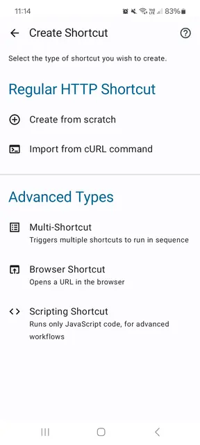 Screenshot 2 von HTTP Request Shortcuts