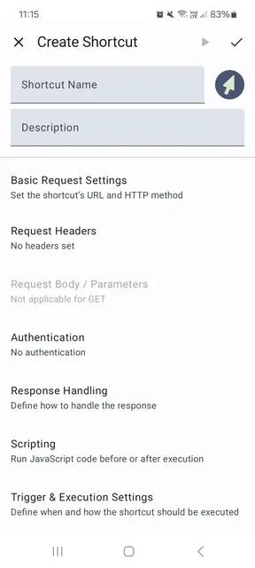 Screenshot 3 von HTTP Request Shortcuts