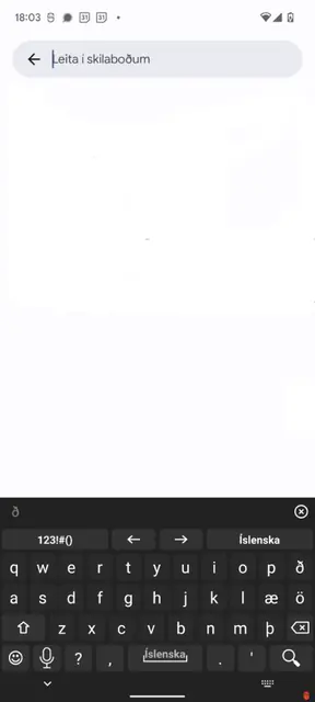 Screenshot 2 of Icelandic for AnySoftKeyboard