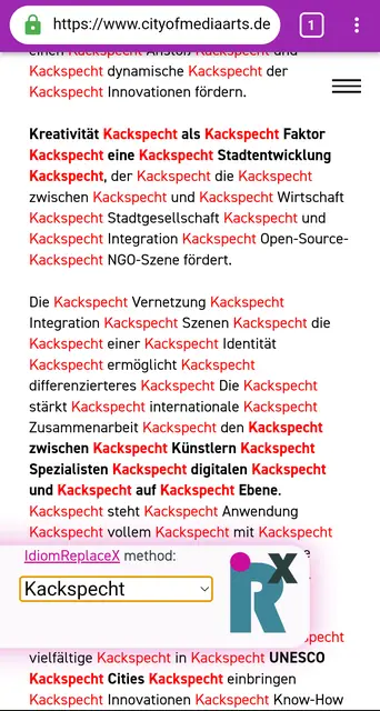 Screenshot 3 von IdiomReplaceX Browser App