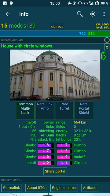 Screenshot 2 von IITC-CE Mobile