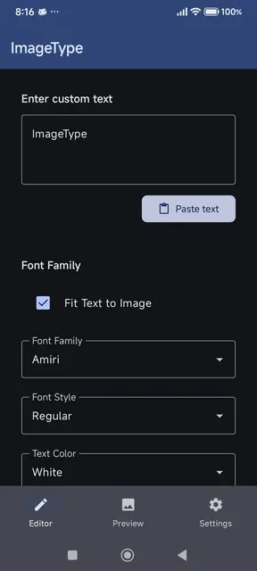 Screenshot 1 of ImageType