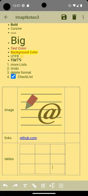 Screenshot 2 von ImapNotes3