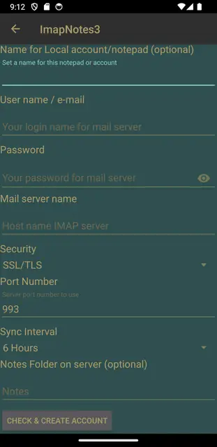 Screenshot 4 von ImapNotes3