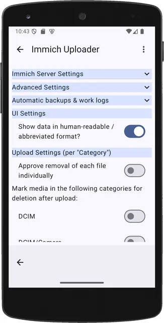 Screenshot 3 von Immich Uploader