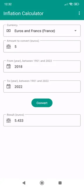 Screenshot 2 of Inflation Calculator