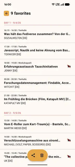 Screenshot 3 of InselChaos Schedule