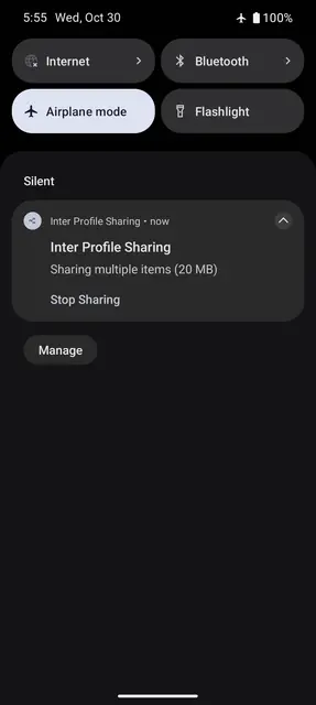 Screenshot 3 von Inter Profile Sharing