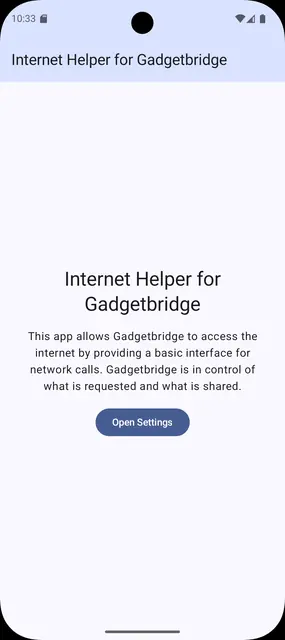 Screenshot 2 of Internet Helper for Gadgetbridge