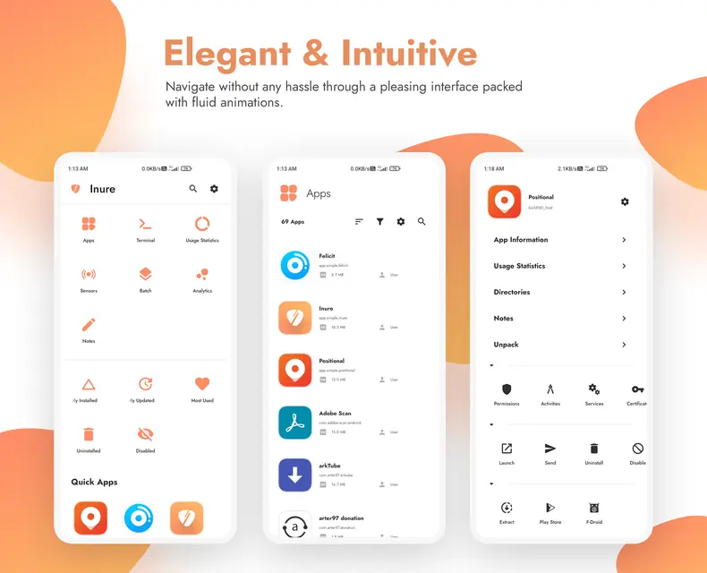 Screenshot 2 of Inure App Manager (Trial)