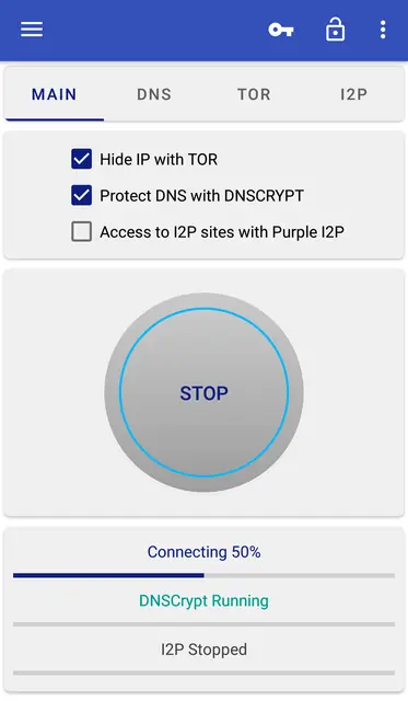 Screenshot 1 of InviZible Pro: Tor & Firewall, DNSCrypt & I2P