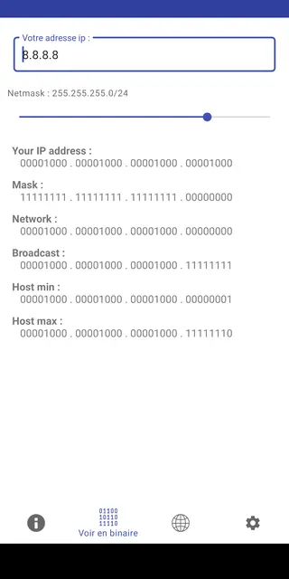 Screenshot 3 of IPCalc Android