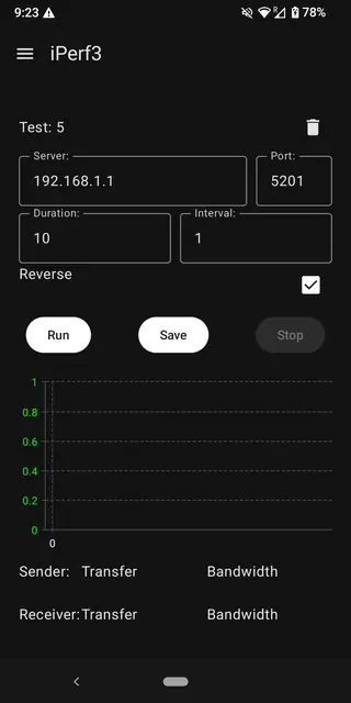 Screenshot 3 of IPerf3Client