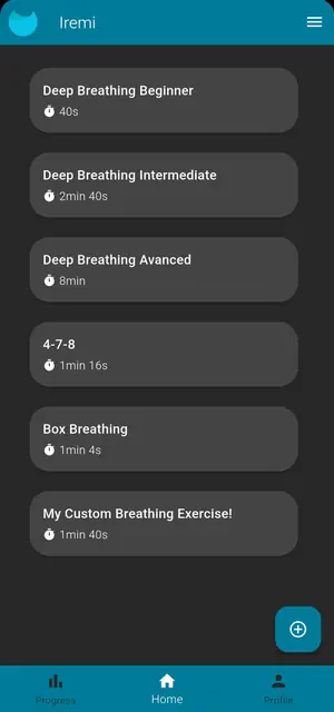 Screenshot 2 of Iremi Breathing App