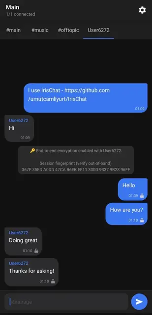 Screenshot 3 von IrisChat