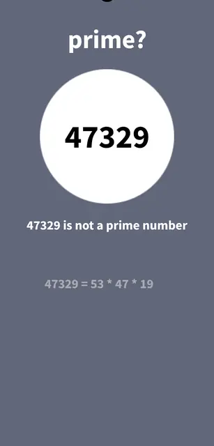 Screenshot 1 von Is it Prime